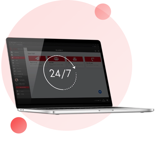 24/7 beschikbaarheid, gegarandeerde uptime